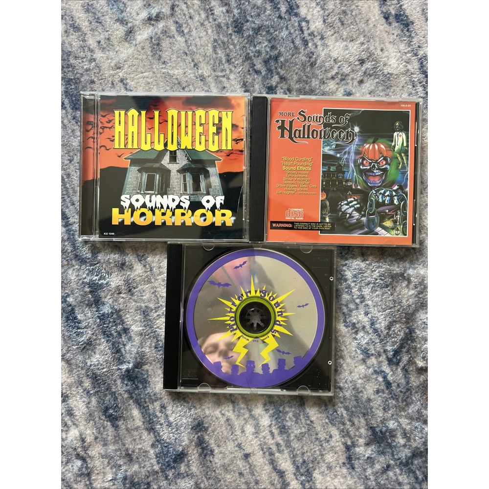 Halloween CD's Lot Of 3, Sounds Of Horror